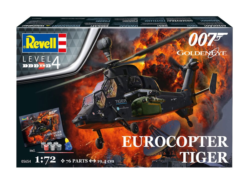 James Bond kit complet maquette 1/72 Eurocopter Tiger (GoldenEye)