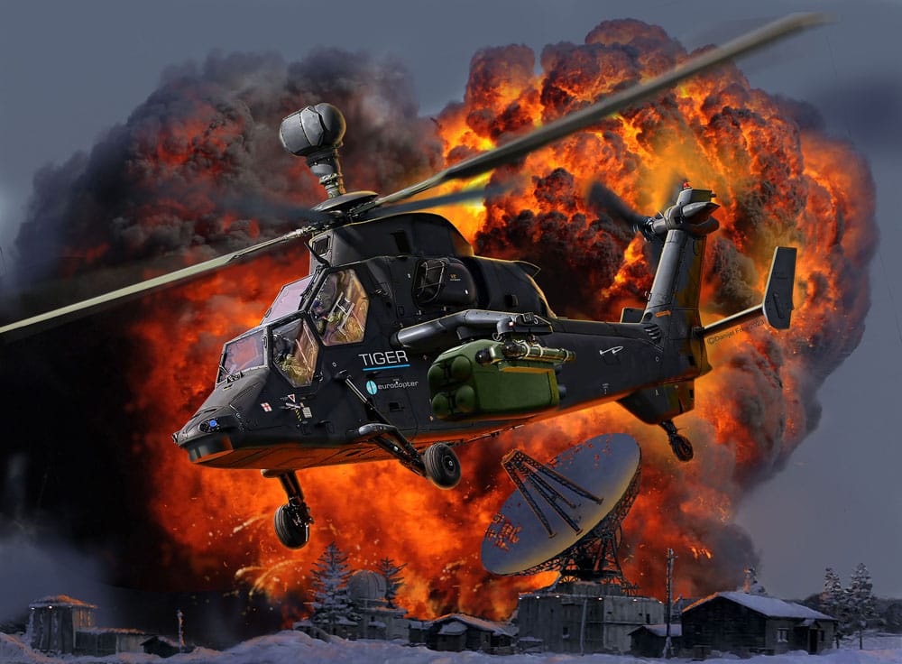 James Bond kit complet maquette 1/72 Eurocopter Tiger (GoldenEye)