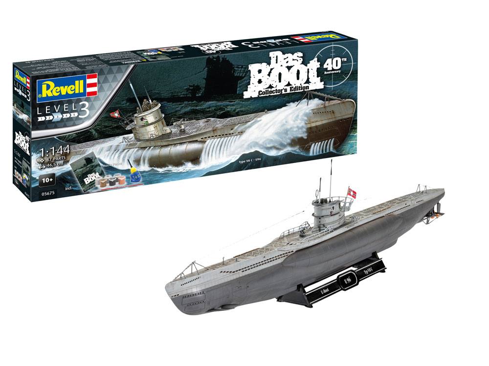 Das Boot kit complet maquette 1/144  U-Boot U96 Typ VII C 40th Anniversary 46 cm