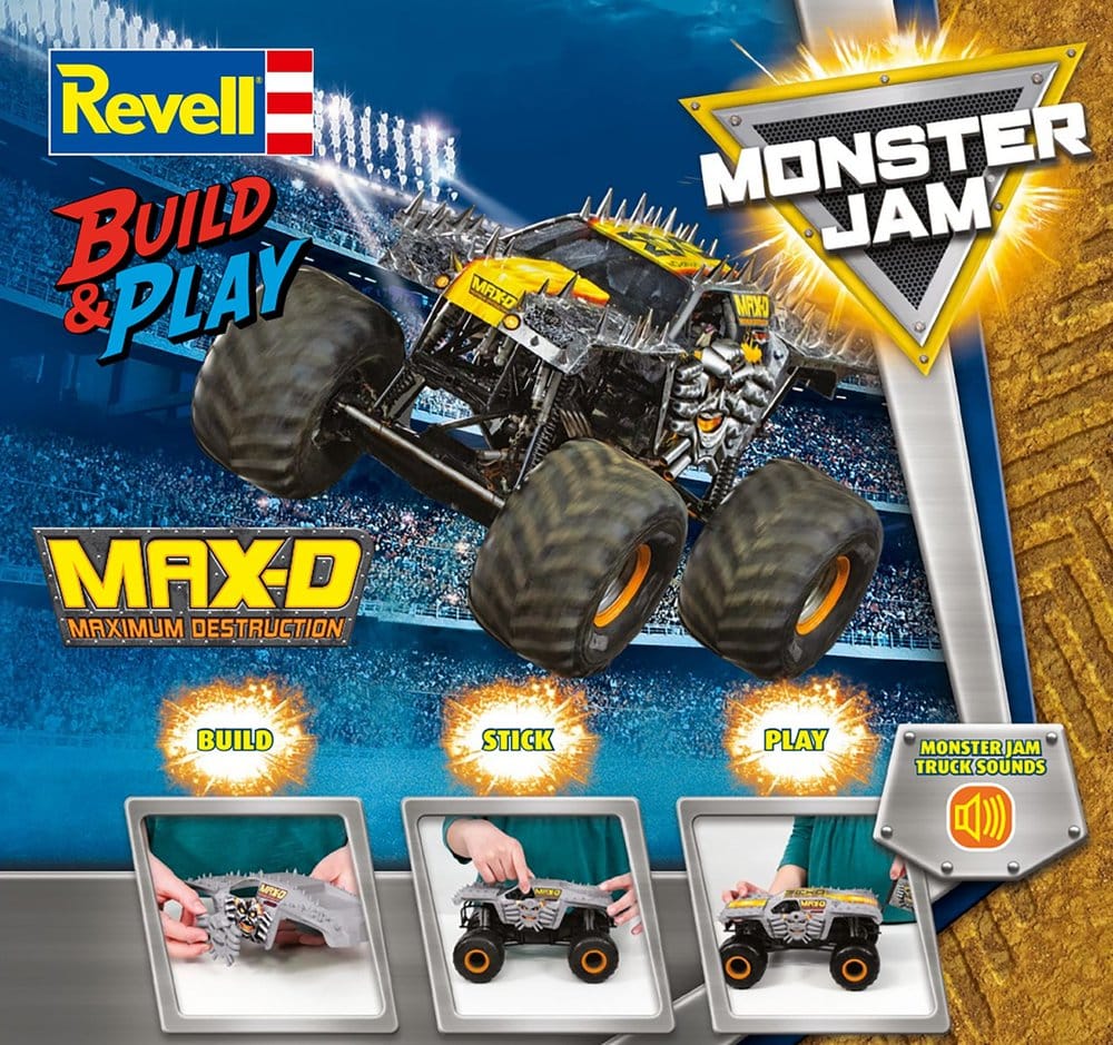 Monster Jam Revell Build & Play kit Monster Jam Max-D