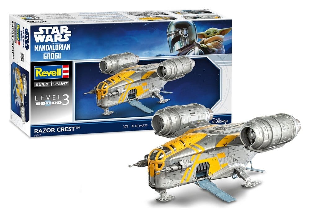 Star Wars The Mandalorian and Grogu Revell maquette 1/72 Razor Crest 34 cm