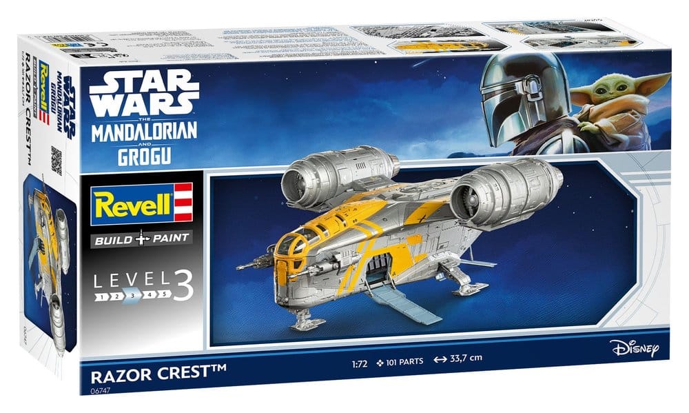 Star Wars The Mandalorian and Grogu Revell maquette 1/72 Razor Crest 34 cm