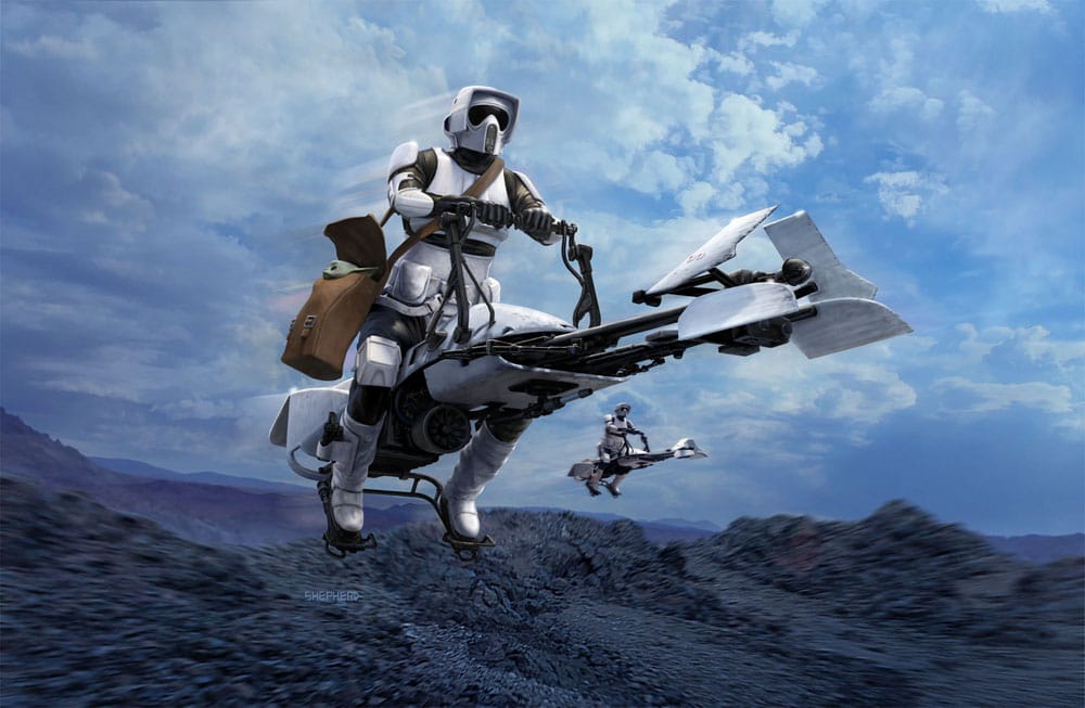 Star Wars maquette 1/12 Speeder Bike 26 cm