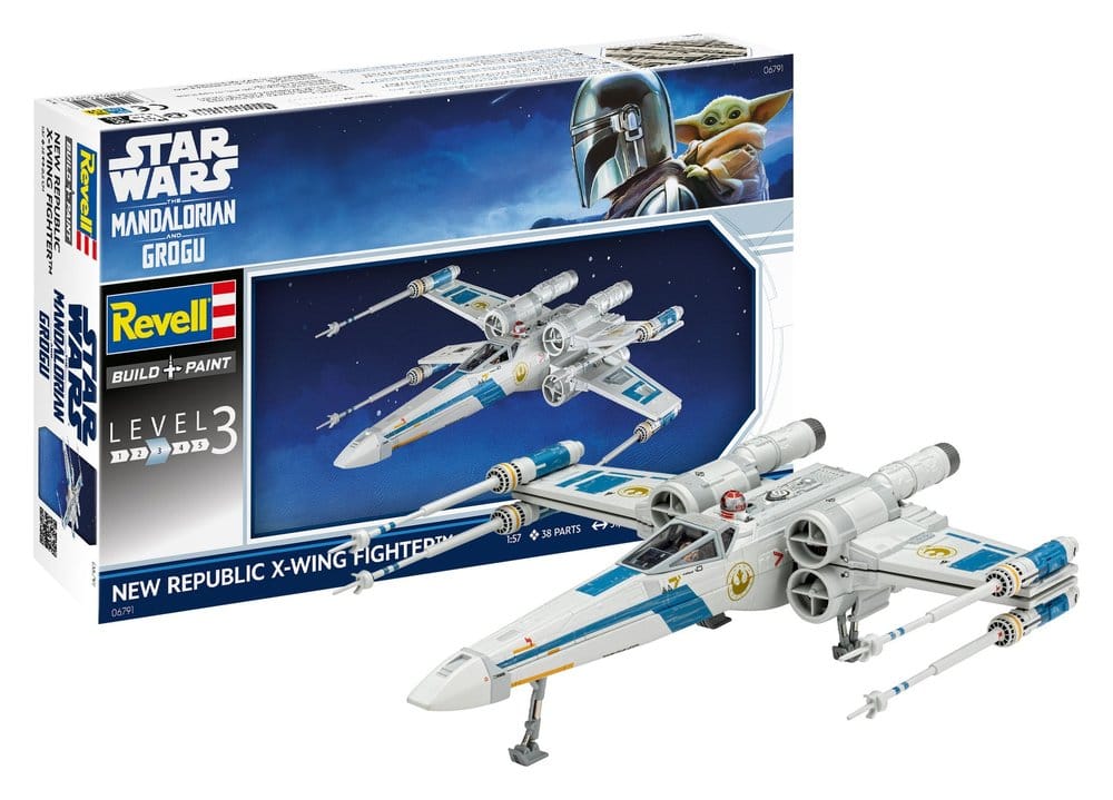 Star Wars The Mandalorian and Grogu Revell maquette 1/57 New Republic X-Wing Fighter 22 cm