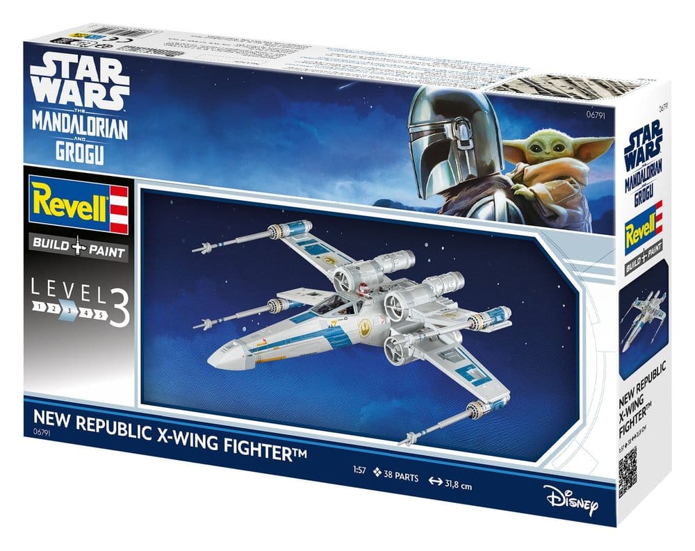 Star Wars The Mandalorian and Grogu Revell maquette 1/57 New Republic X-Wing Fighter 22 cm