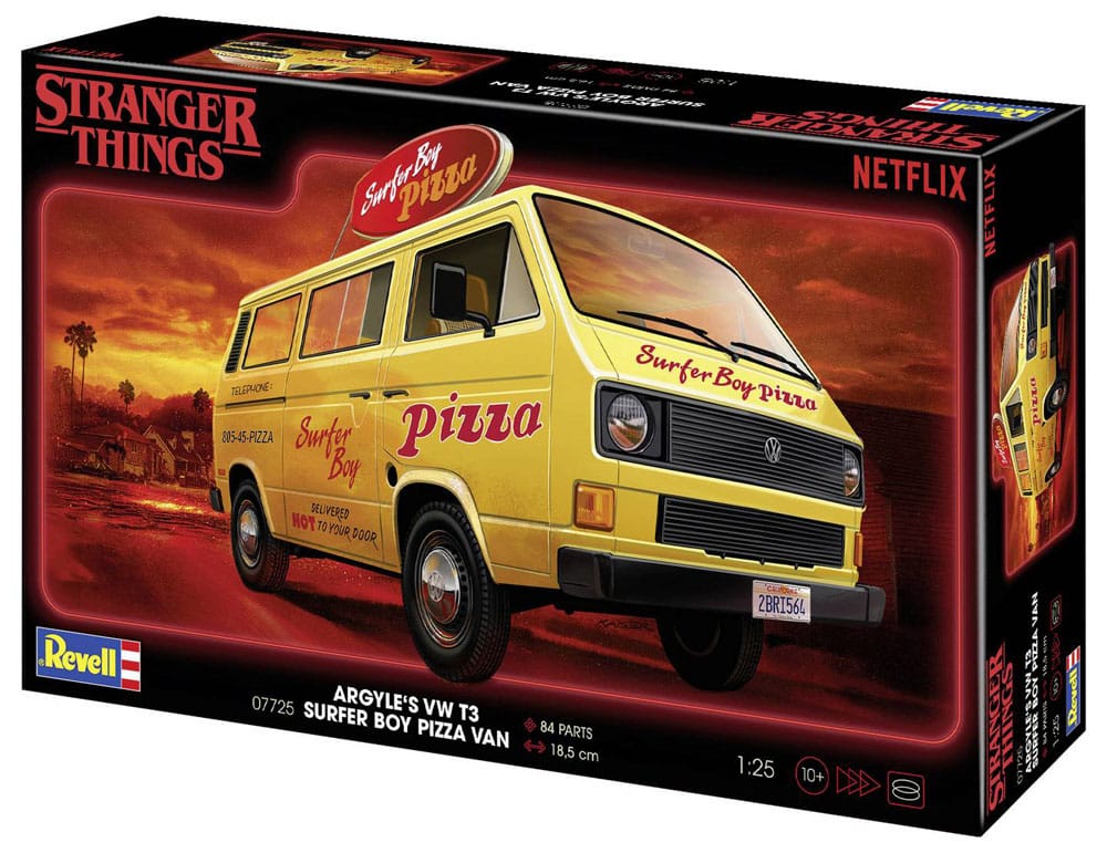 Stranger Things maquette 1/25 VW T3 Bus Surfer Boy 19 cm