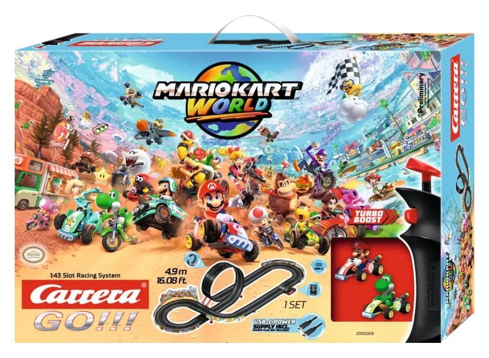 Nintendo Mario Kart Carrera GO!!! circuit de course Mario Kart World