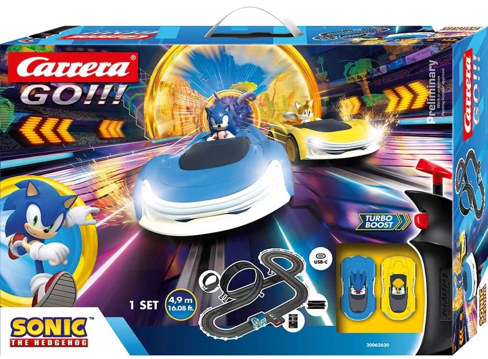 Sonic the Hedgehog Carrera GO!!! circuit de course Sonic Racing CrossWorlds