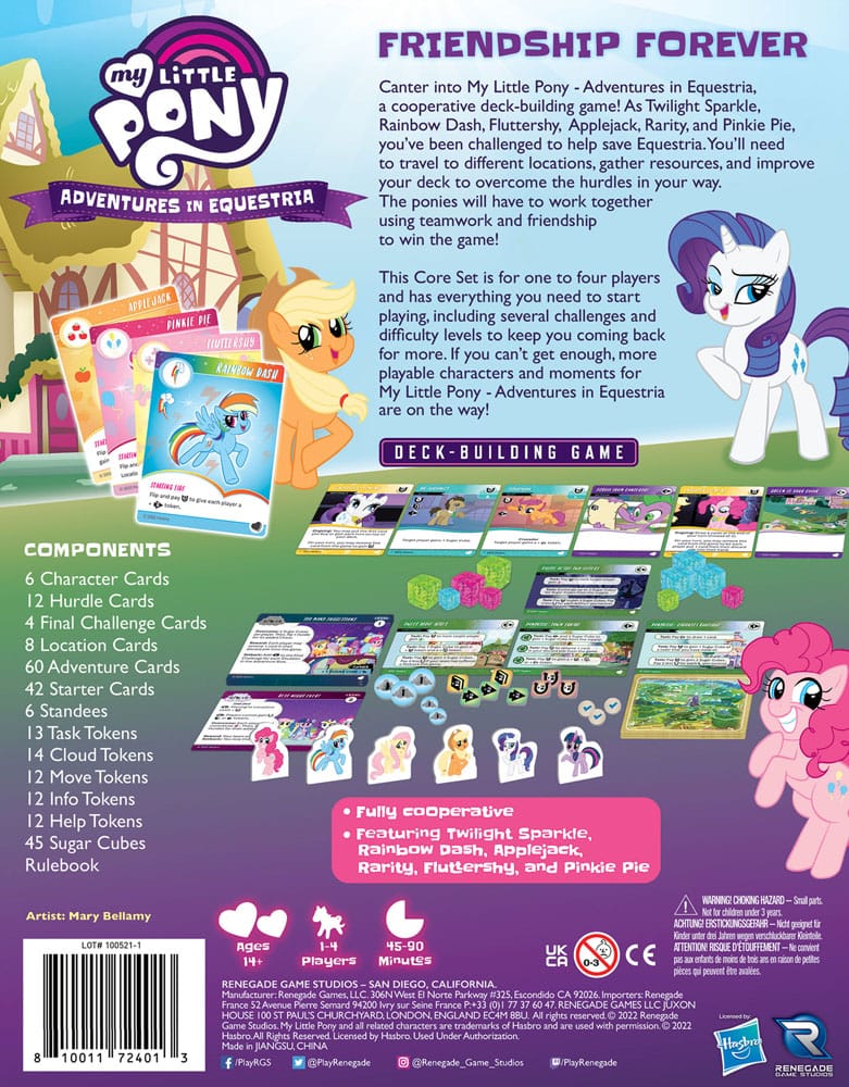 Mon Petit Poney Jeu de cartes Deck-Building Adventures in Equestria *ANGLAIS*
