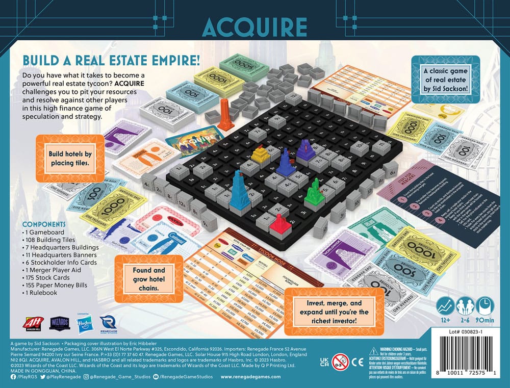 Avalon Hill jeu de plateau Acquire *ANGLAIS*