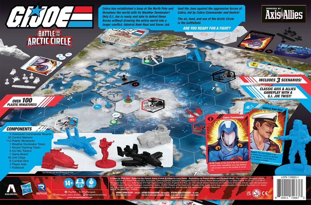 G.I. Joe jeu de plateau Battle for the Arctic Circle powered by Axis & Allies *ANGLAIS*