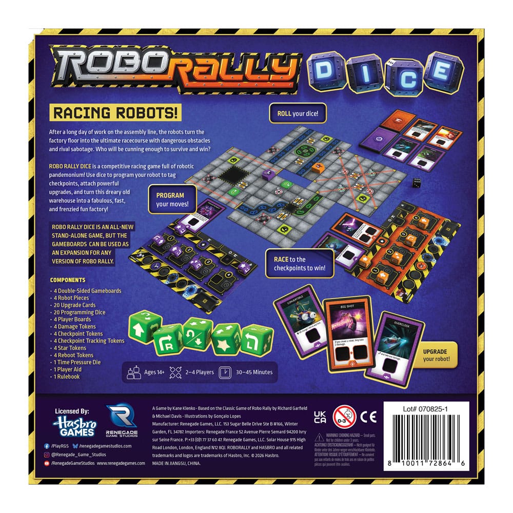 Robo Rally jeu de dés Robo Rally Dice *ANGLAIS*