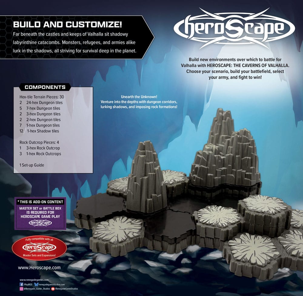 Heroscape Expansion du terrain The Caverns of Valhalla  *ANGLAIS*