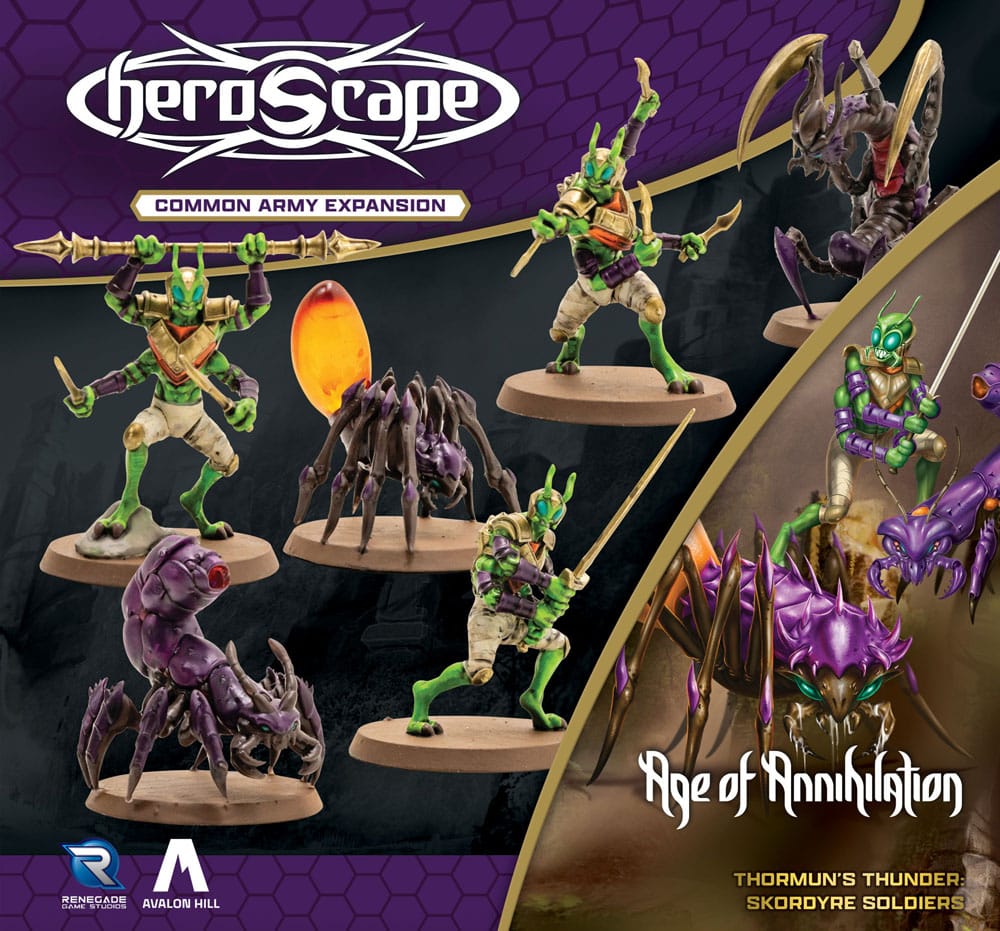Heroscape Expansion de l'armée Age of Annihilation Skordyre Soldiers (Common) *ANGLAIS*