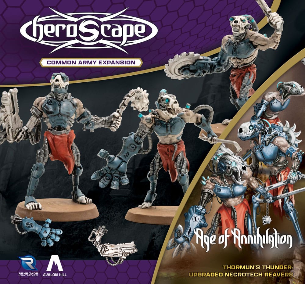 Heroscape Expansion de l'armée Age of Annihilation Upgraded Necrotech Reavers (Common) *ANGLAIS*