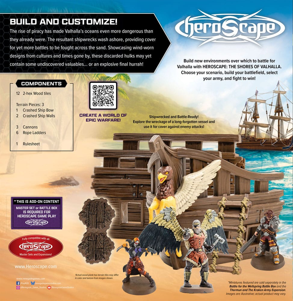 Heroscape Expansion du terrain Shores of Valhalla *ANGLAIS*