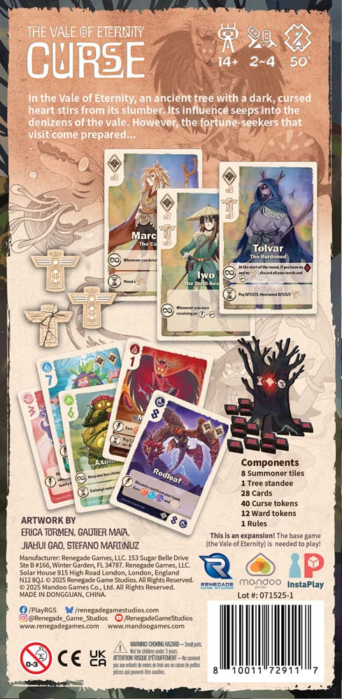 The Vale of Eternity Jeu de cartes Expansion Curse *ANGLAIS*