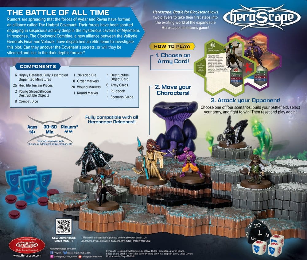 Heroscape Jeu de Plateau Battle for Blackscar Battle Box *ANGLAIS*