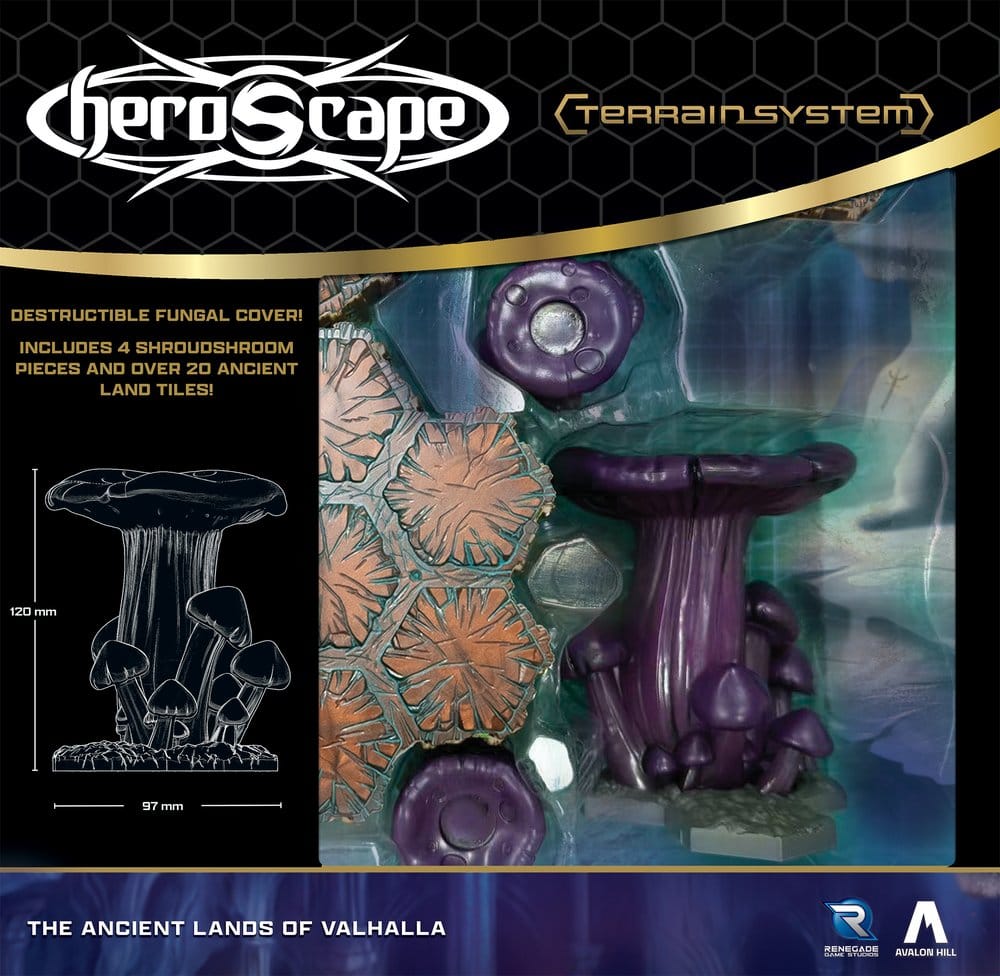 Heroscape Extension de Terrain The Ancient Lands of Valhalla *ANGLAIS*