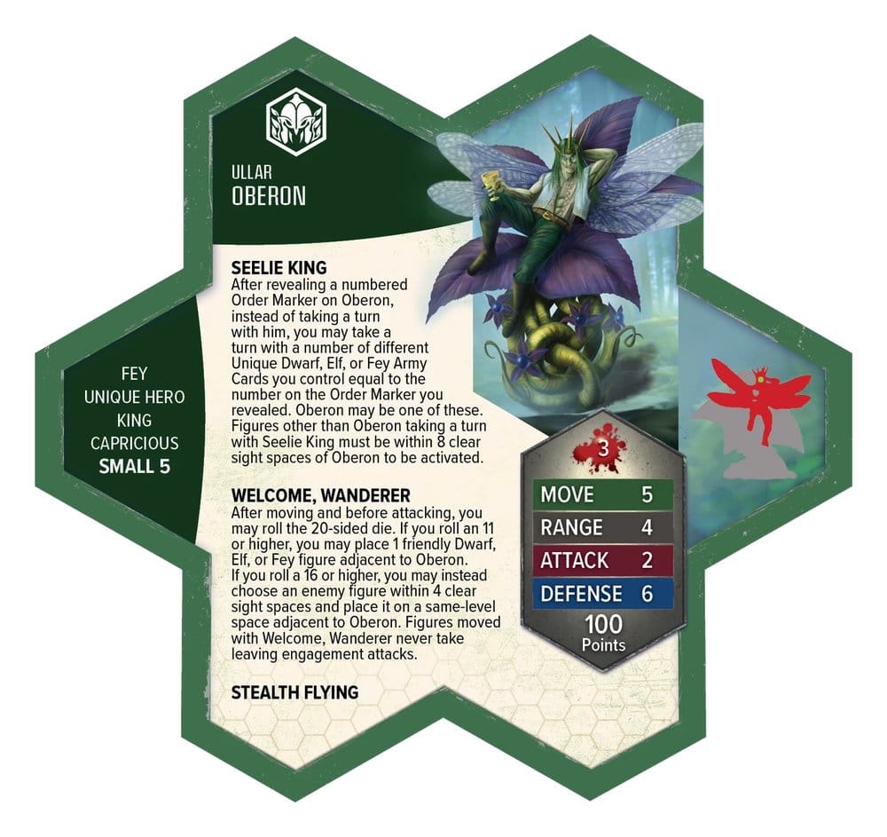Heroscape extension d'armée Seelie Court of the Verdant Pact Standard Edition *ANGLAIS*
