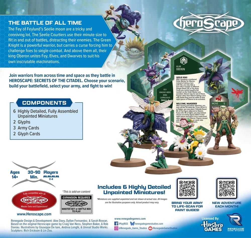 Heroscape extension d'armée Seelie Court of the Verdant Pact Standard Edition *ANGLAIS*