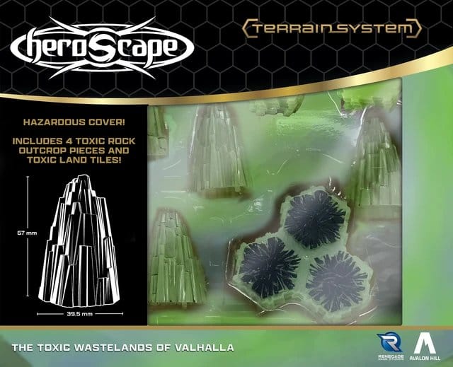 Heroscape extension de terrain Toxic Wastelands of Valhalla *ANGLAIS*