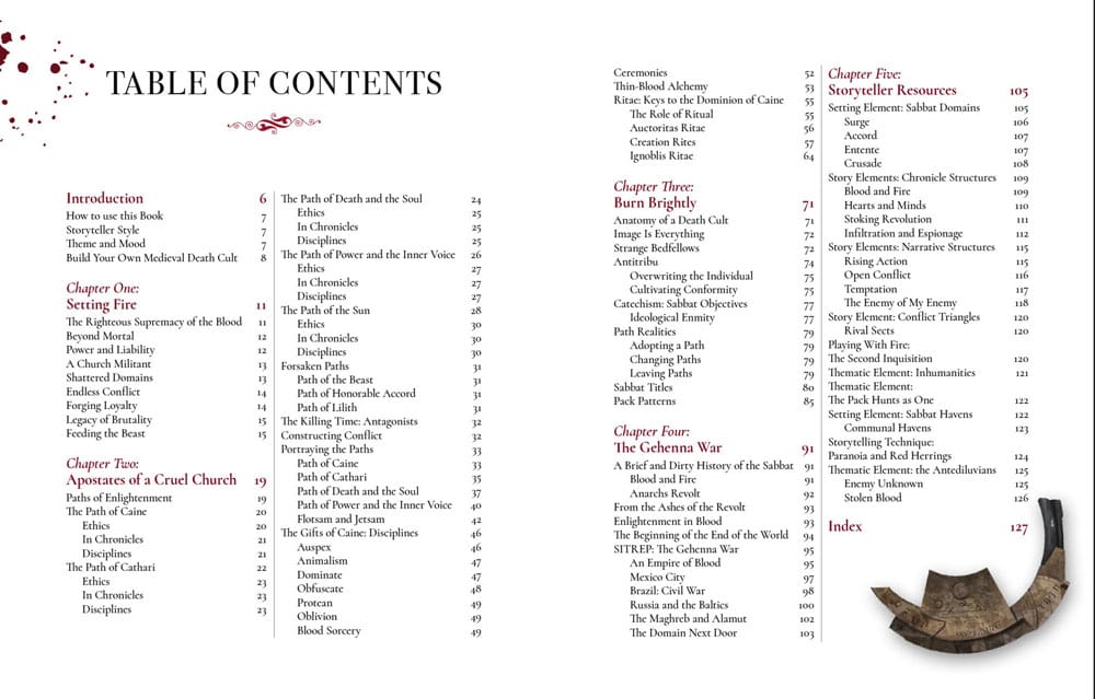 Vampire: The Masquerade 5th Edition RPG livre Sabbat: The Black Hand Sourcebook *ANGLAIS*