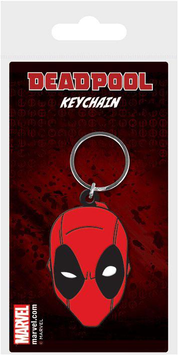 Marvel Comics porte-clés caoutchouc Deadpool Face 6 cm