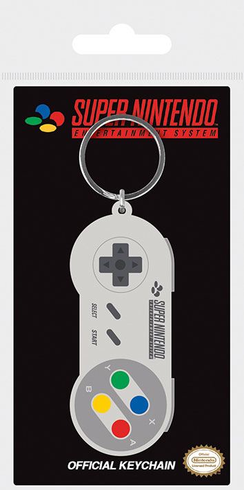 Nintendo porte-clés caoutchouc SNES Controller 6 cm