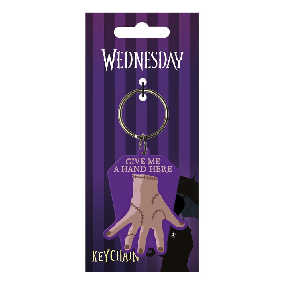Wednesday porte-clés caoutchouc Give Me A Hand