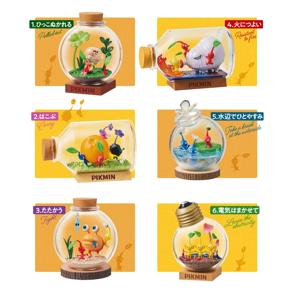 Pikmin assortiment figurines Terrarium Collection 6 cm (6)