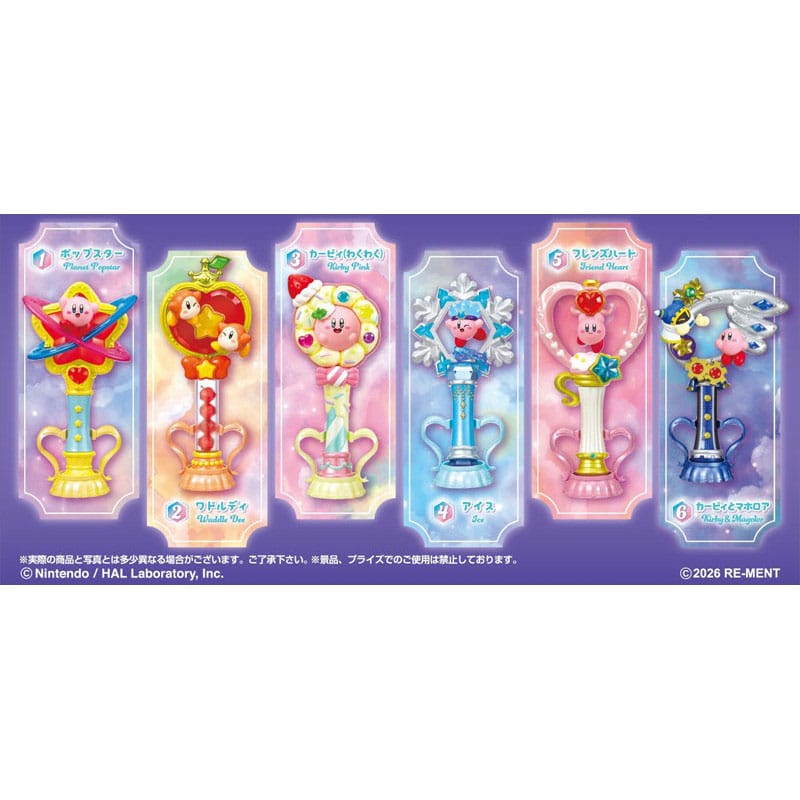 Kirby assortiment figurines Twinkle Wand  (6)