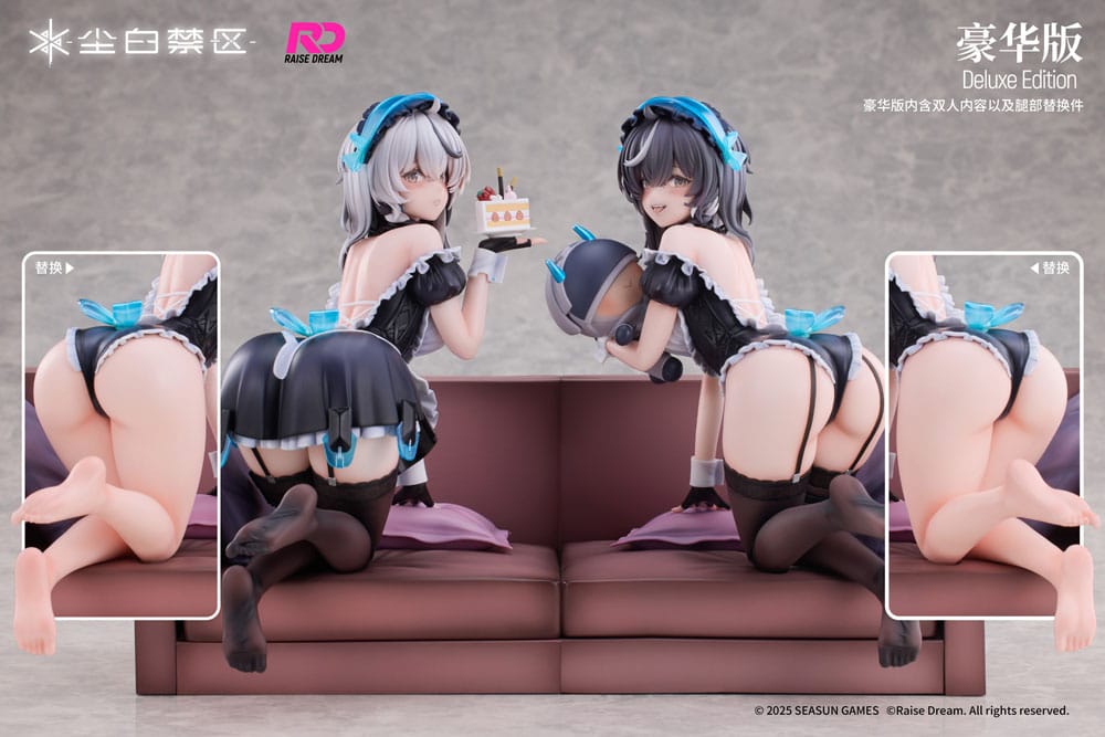 Snowbreak Containment Zone pack 2 statuettes PVC 1/6 Cherno & Meursault Apprentice Maid Ver. Deluxe Edition 19 cm