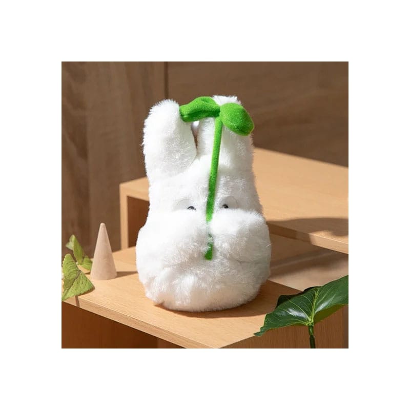 Mon voisin Totoro Nakayoshi Figurine en peluche Small Totoro with leaf 19 cm