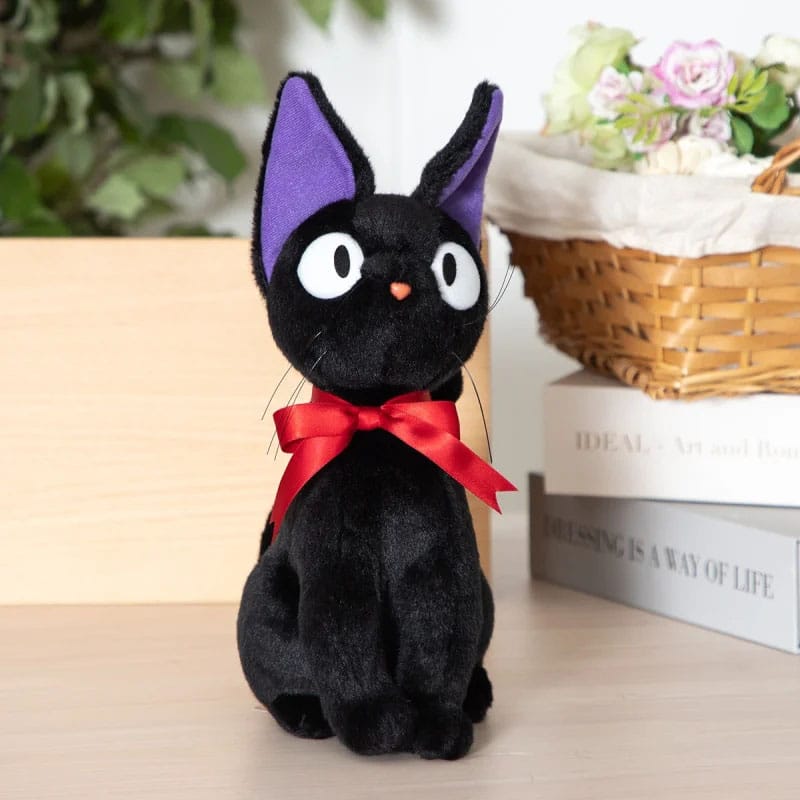 Kiki la petite sorcière Figurine en peluche Jiji Sitting M 32 cm
