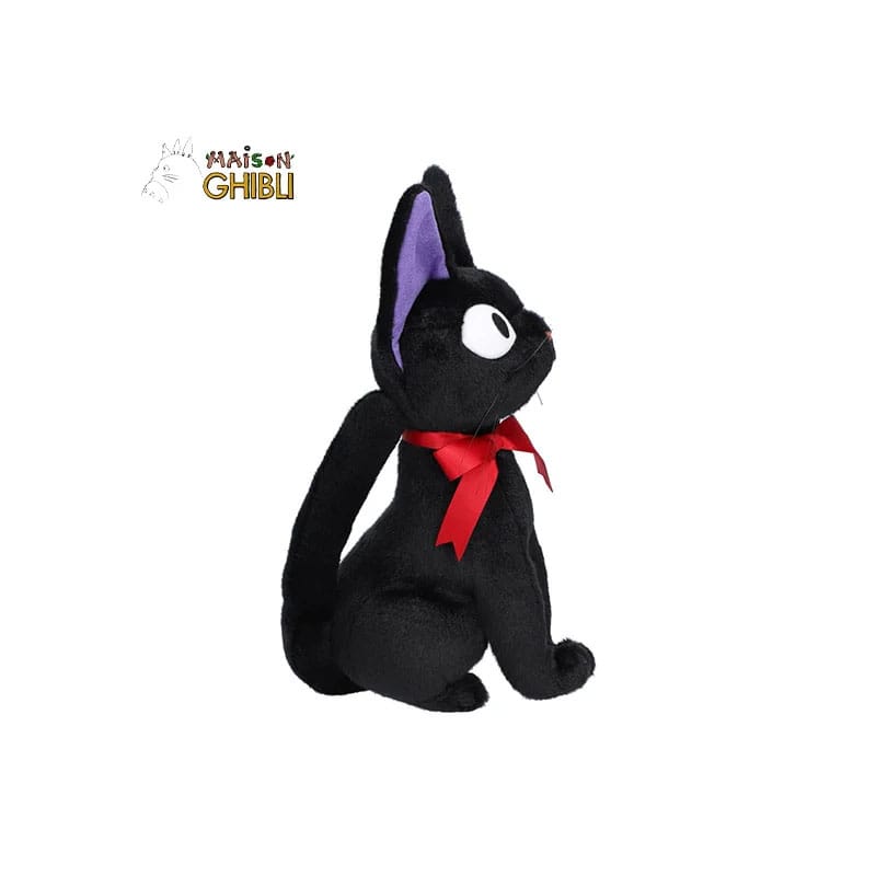 Kiki la petite sorcière Figurine en peluche Jiji Sitting M 32 cm