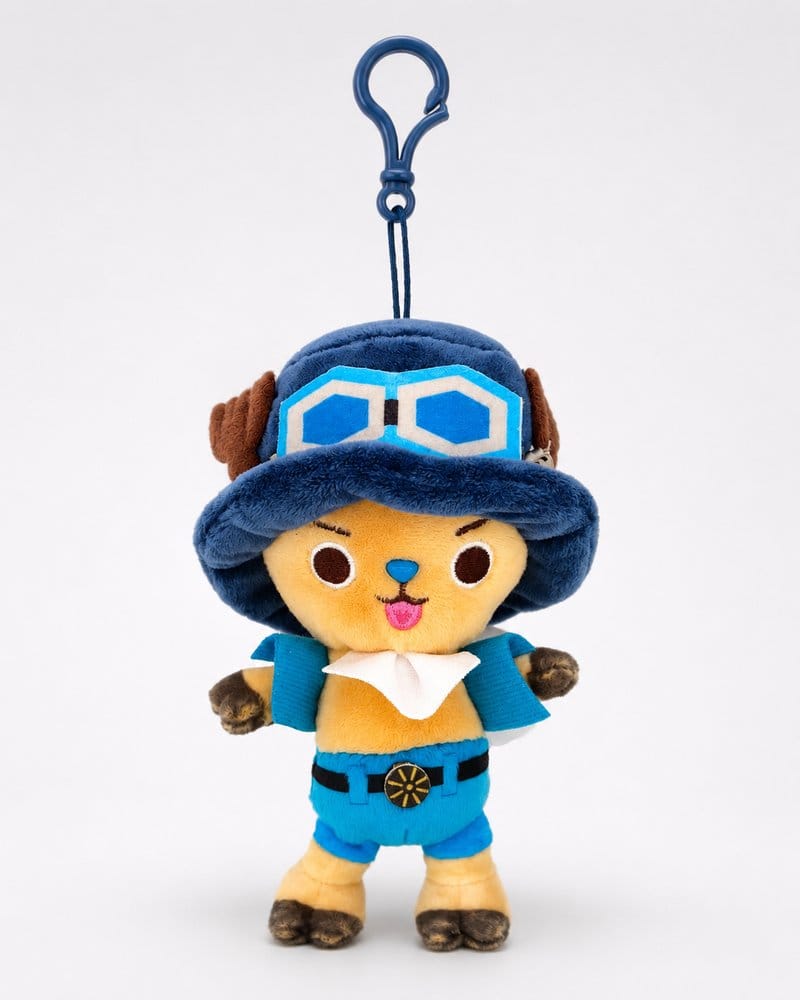 One Piece porte-clés en peluche Chopper x Sabo 11 cm
