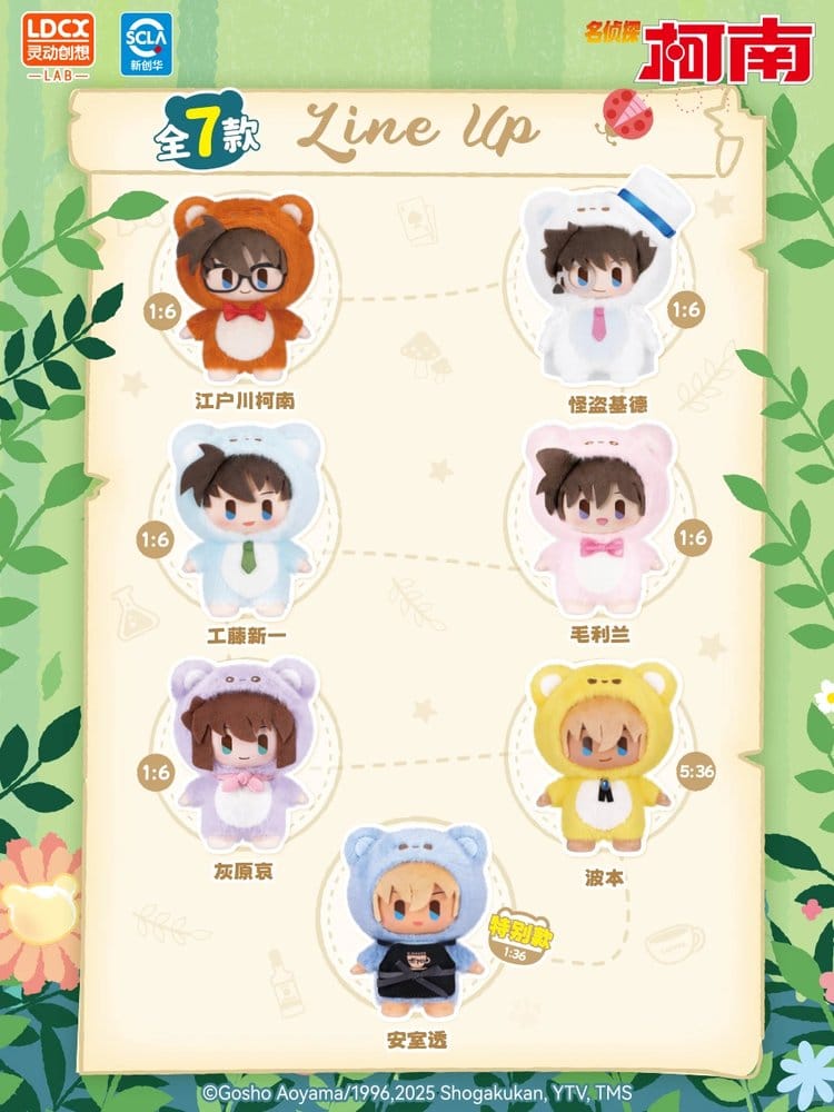 Detective Conan / Case Closed peluches Bear Detective Series Blind Box 15 cm Display (6)