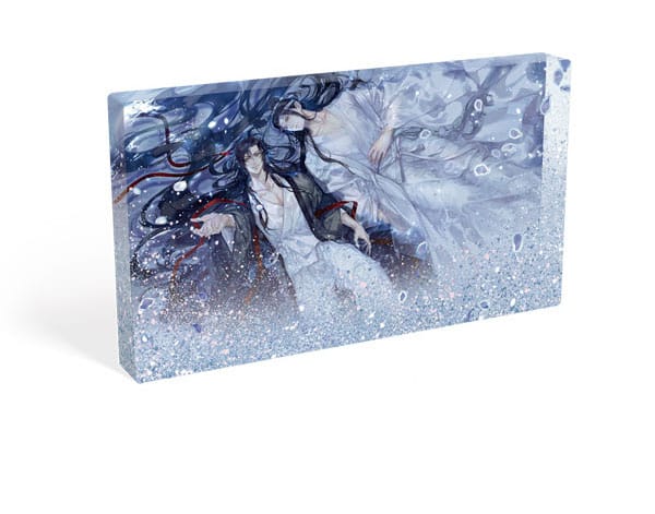 Grandmaster of Demonic Cultivation bloc acrylique à paillettes Wei Wuxian & Lan Wangji Galaxy 17 x 10 cm