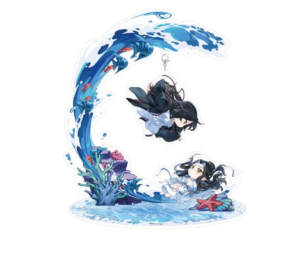 Grandmaster of Demonic Cultivation diorama acrylique Wei Wuxian & Lan Wangji Zhao Xi Chi Ver. 18 cm
