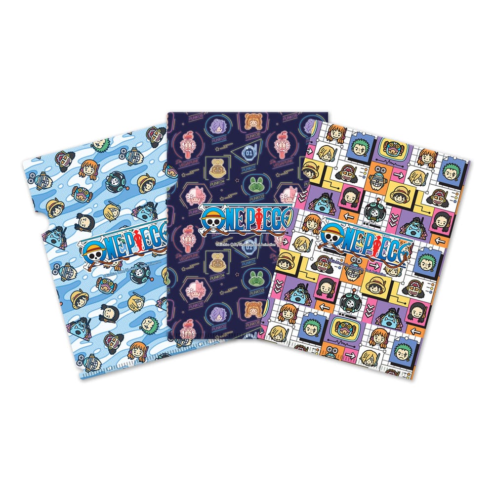 One Piece set 3 pochettes transparentes Egghead Saga