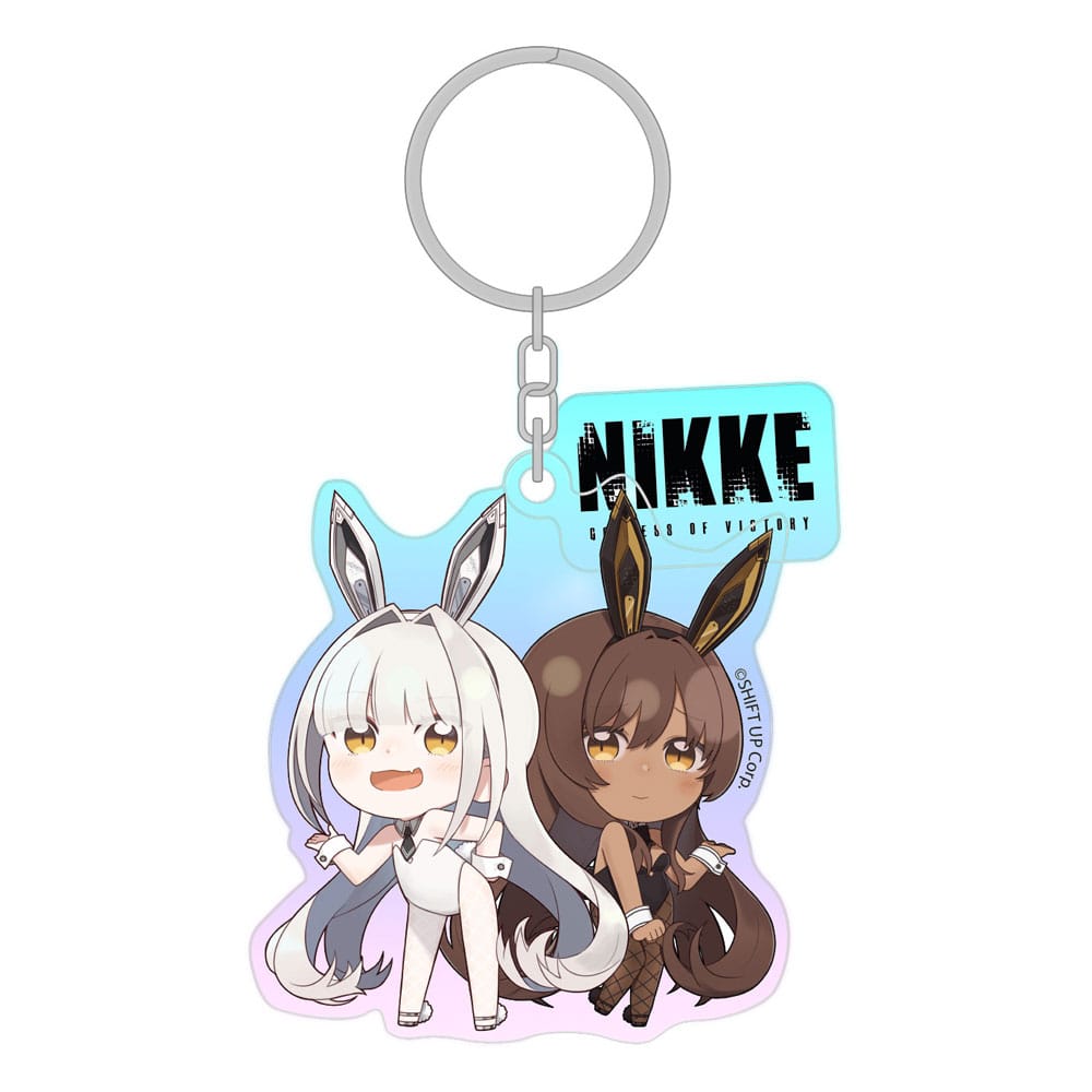 Goddess of Victory: Nikke porte-clés Blanc & Noir Holographic 7 cm
