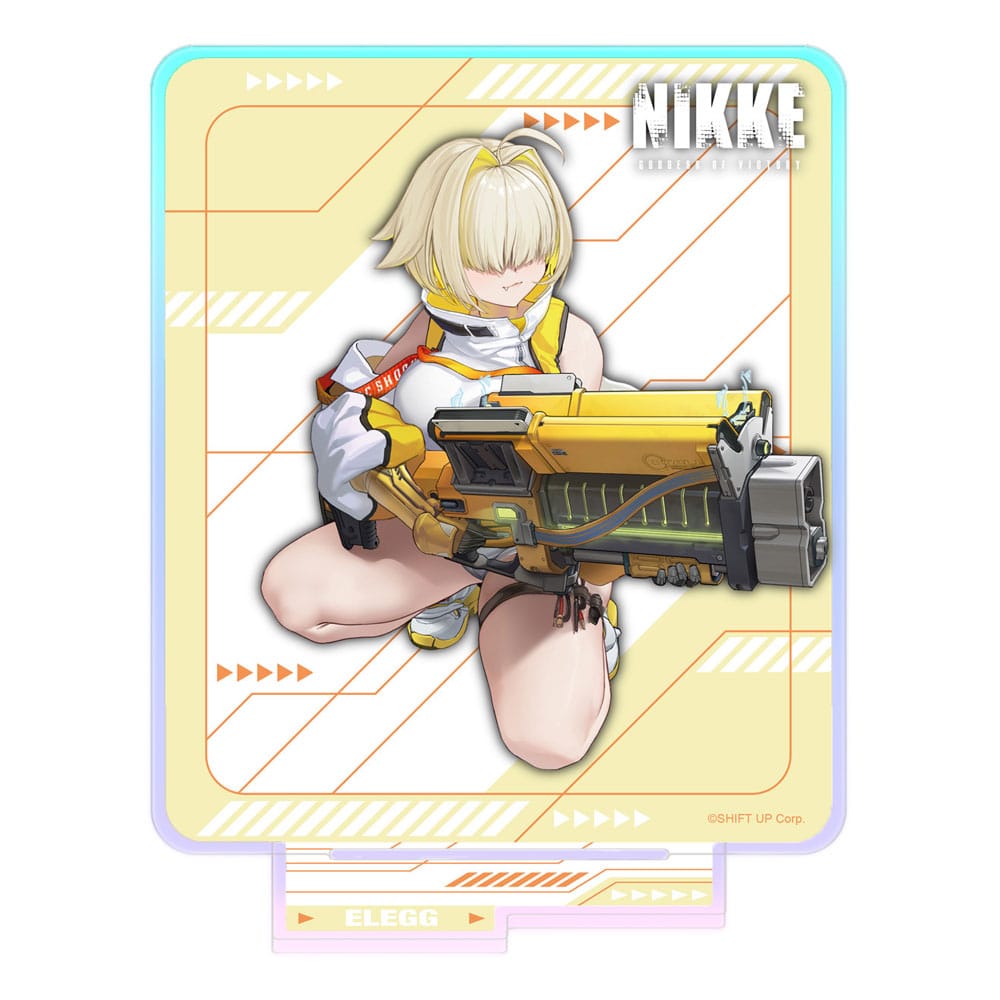 Goddess of Victory: Nikke figurine acrylique Crouching Series Elegg Holographic 14 cm