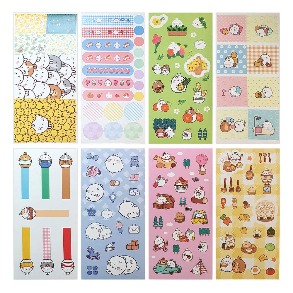 Molang stickers Happy Days