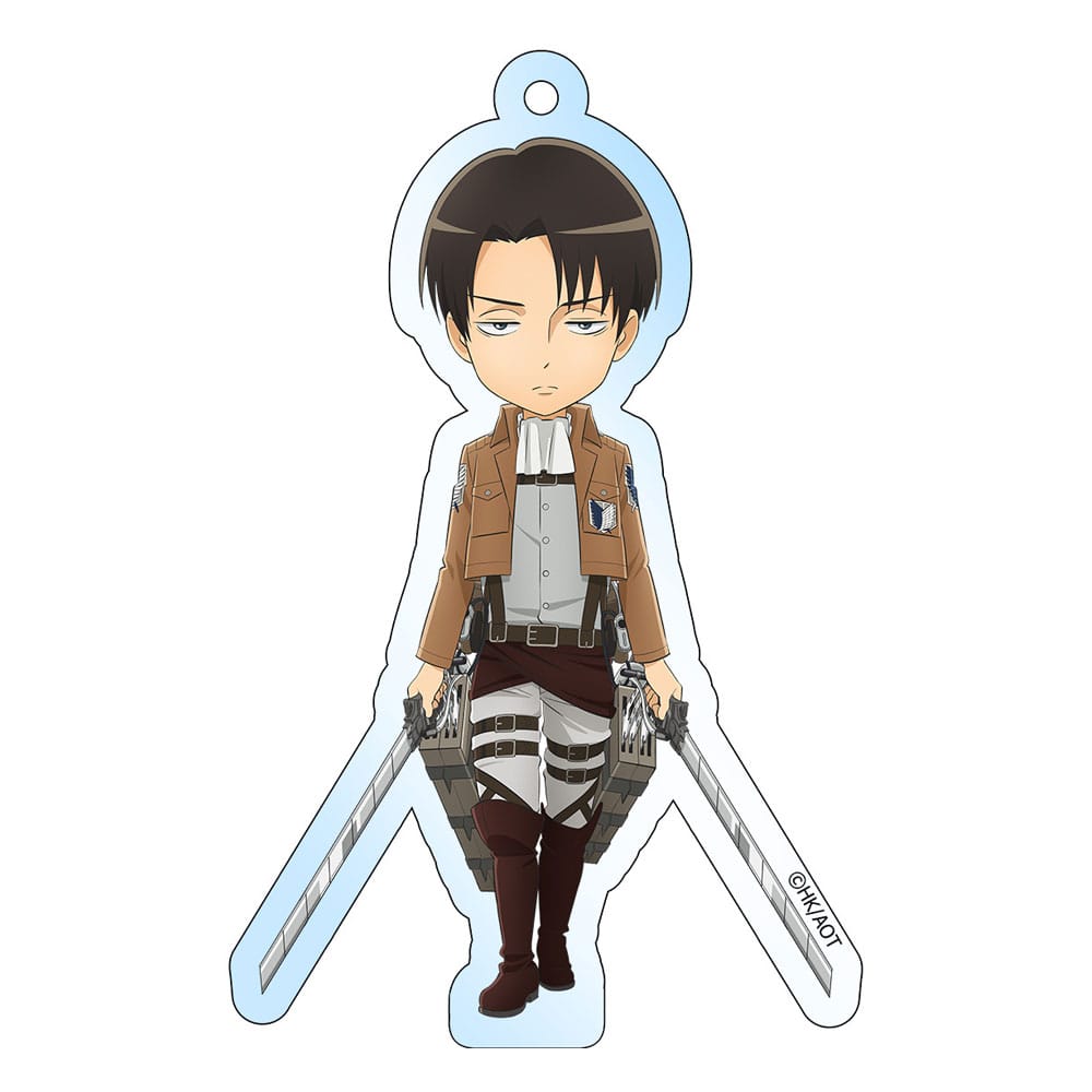 Attack on Titan porte-clés Levi Holographic 8 cm