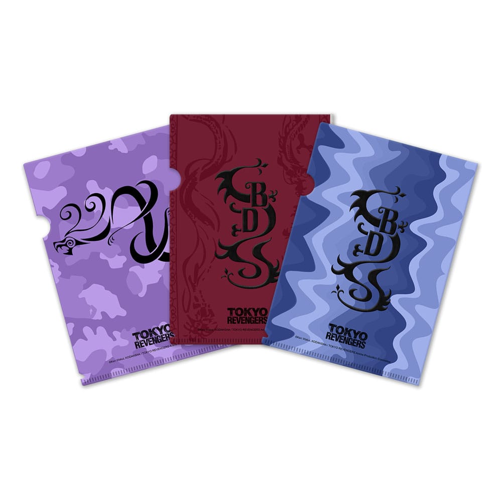 Tokyo Revengers set 3 pochettes transparentes