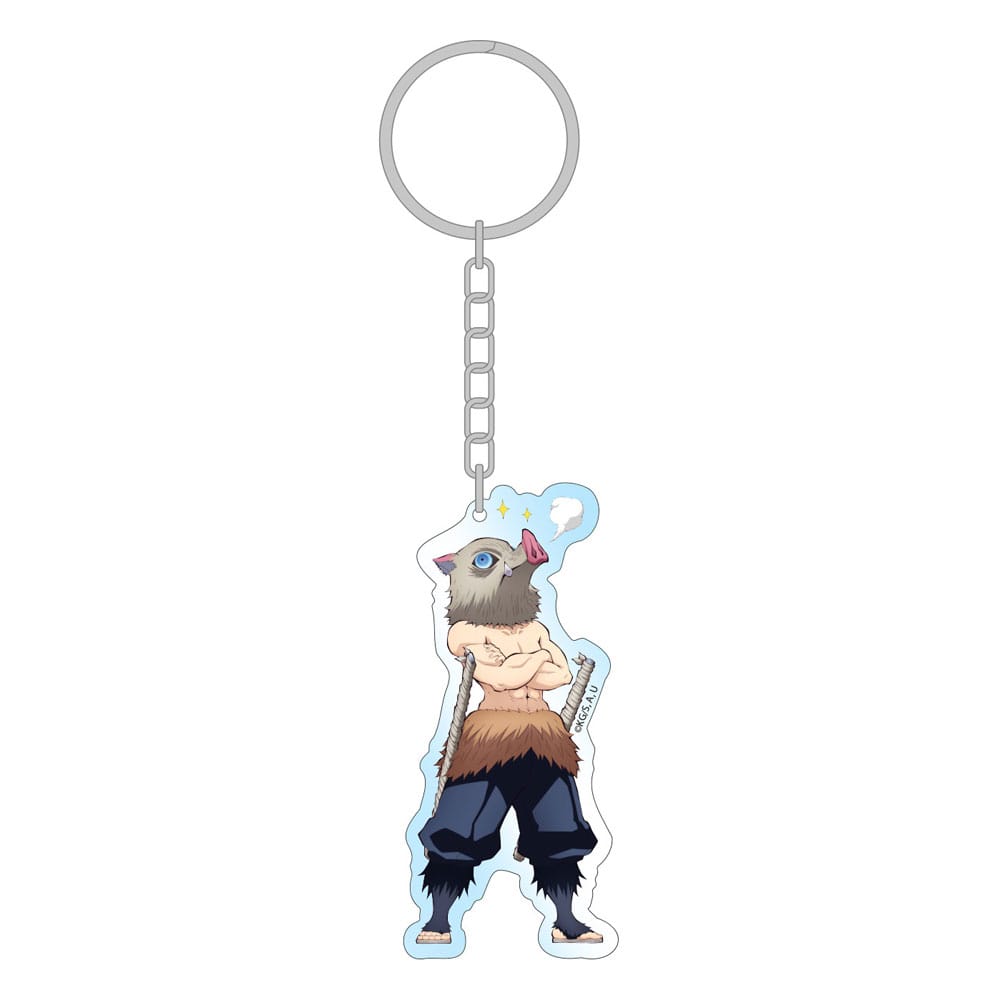 Demon Slayer: Kimetsu no Yaiba porte-clés Inosuke Holographic 8 cm