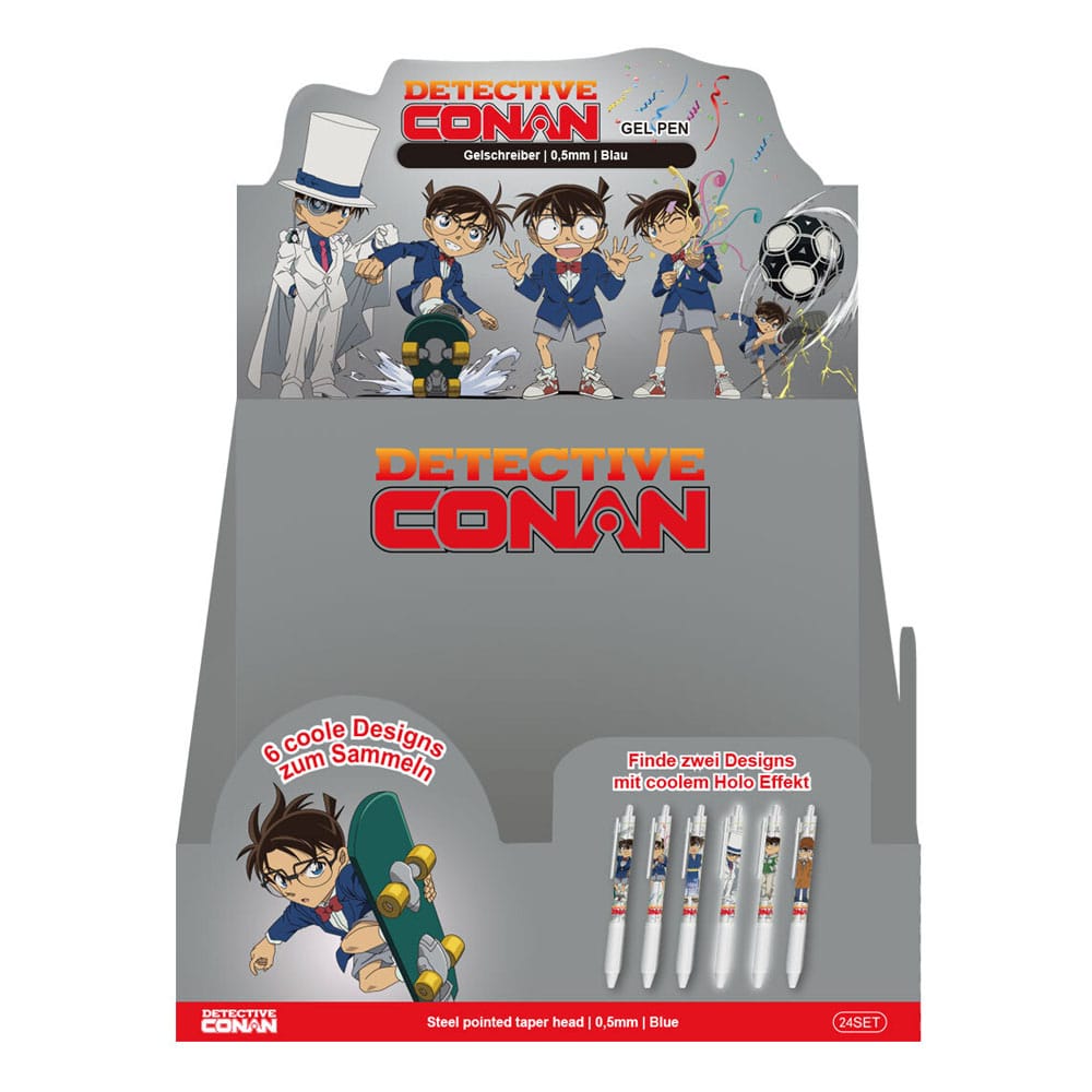 Detective Conan présentoir boîte-mystère stylos à bille à encre gel Premium (24)
