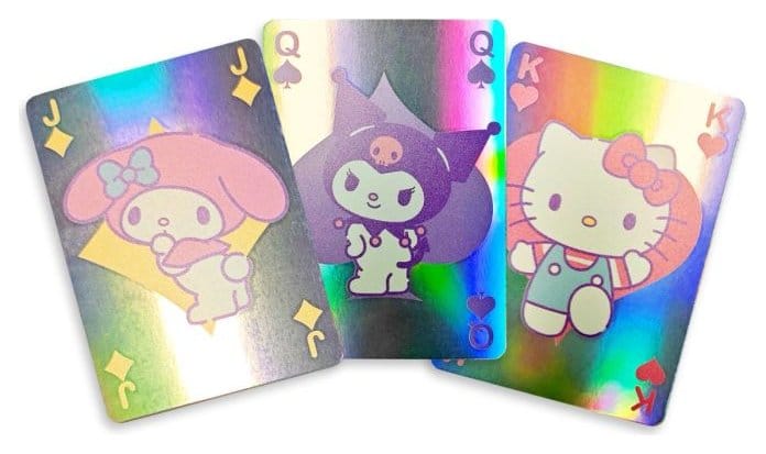 Sanrio jeu de cartes à jouer Hello Kitty & Friends Cupcake French-suited Deck Holographic
