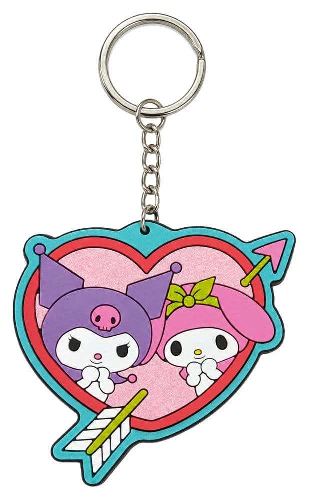 Sanrio porte-clés caoutchouc Kuromi & My Melody 6 cm